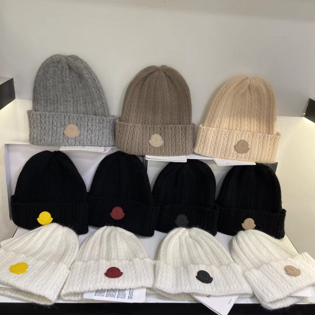 MCL Ribbed Wool Beanie Black/White - Hat - Image 7