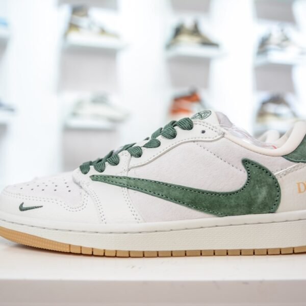 NK Air Jordan 1 Low CD Green/White - Sneakers