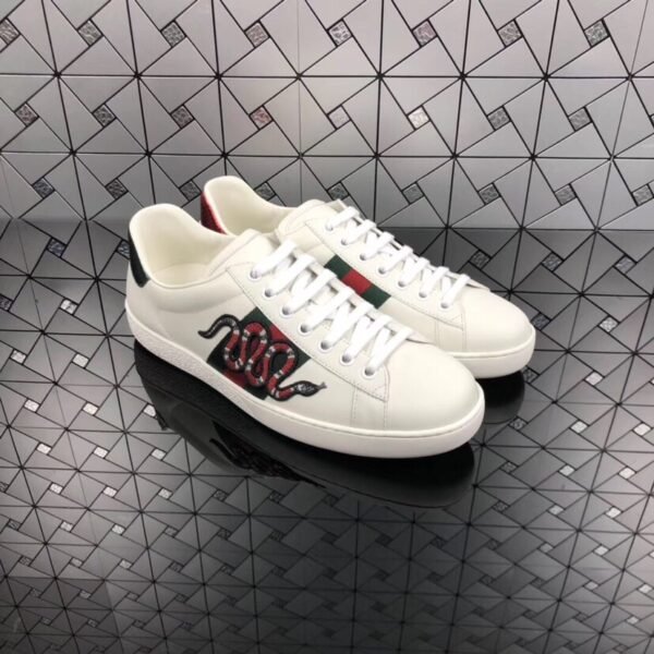 GG Ace Snake White - Sneakers