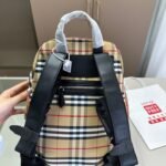 BBR Vintage Check Backpack Beige/Black – Zaino
