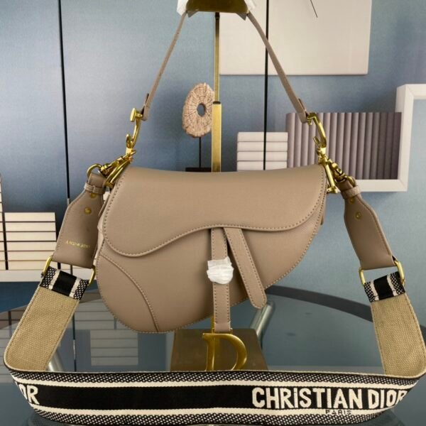 CD Saddle Beige Leather - Bag