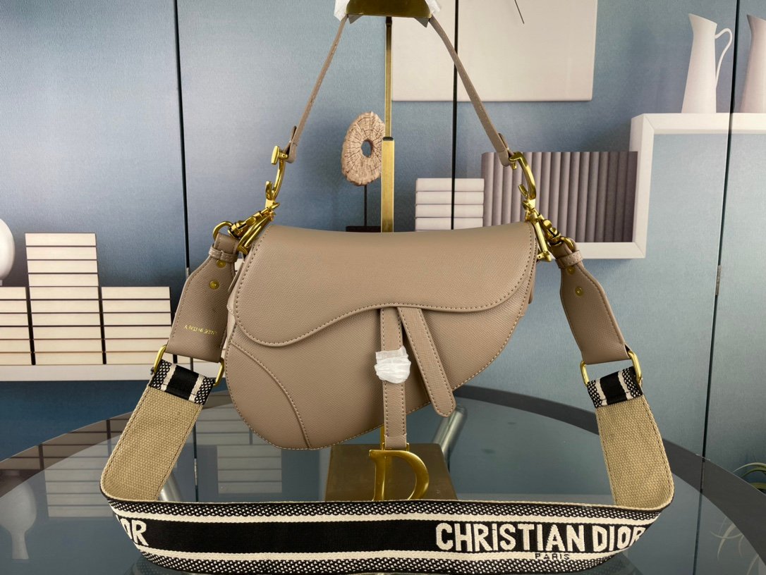 CD Saddle Beige Leather - Bag