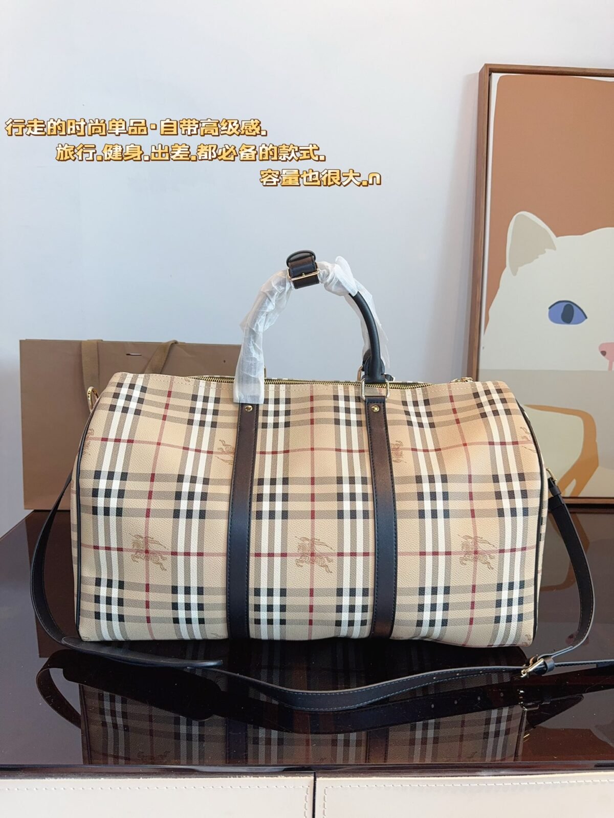 BBR Vintage Check Duffle – Bag — 5
