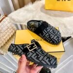 FD FF Logo Mules – Scarpe