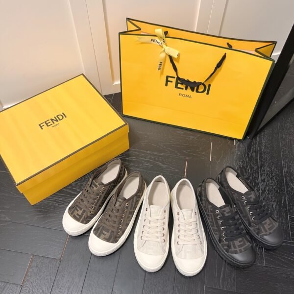 FD FF Monogram Low-Top Sneakers Canvas - Sneakers