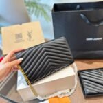 YSL Envelope Wallet on Chain – Borsa – Nero