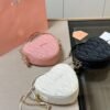 MIU Heart Matelassé Pink Leather - Bag