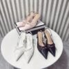 CC Slingback Bow-Tie Mesh Heels - Heels