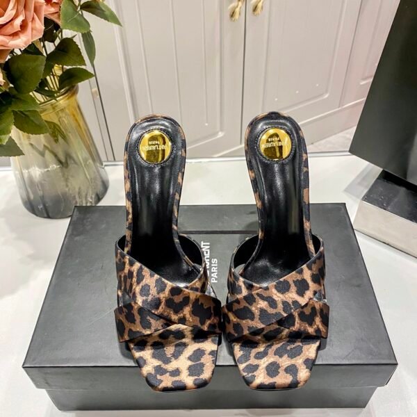 YSL Cassandra Leopard Print Leopard - Heels