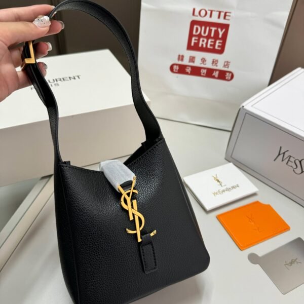 YSL Le 5 à 7 Hobo Black Leather - Bag