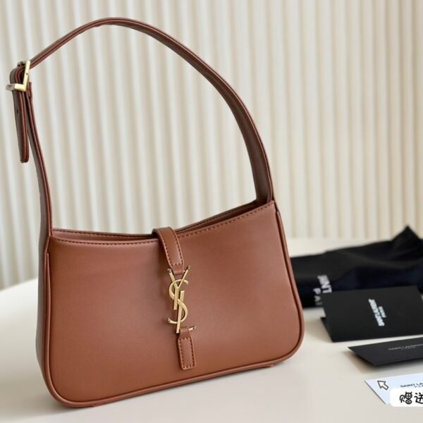 YSL Le 5 à 7 Hobo Brown Leather - Bag