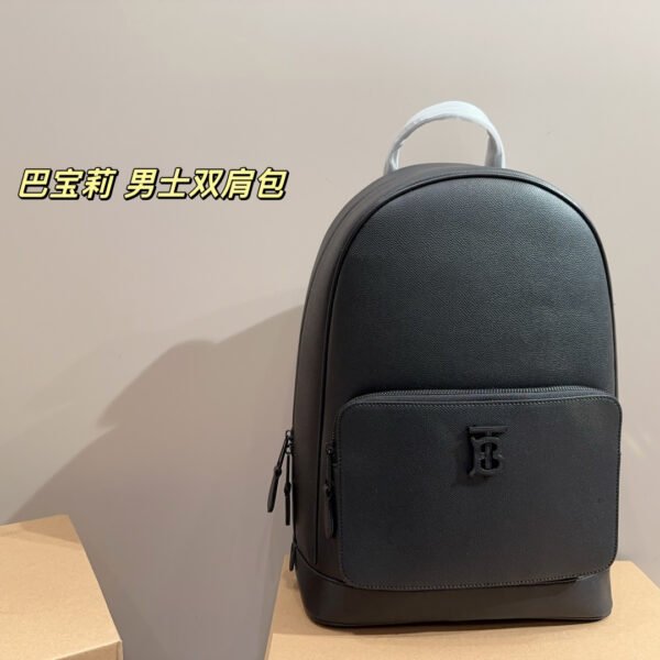 BBR Monogram Motif Leather Backpack Black Leather - Backpack