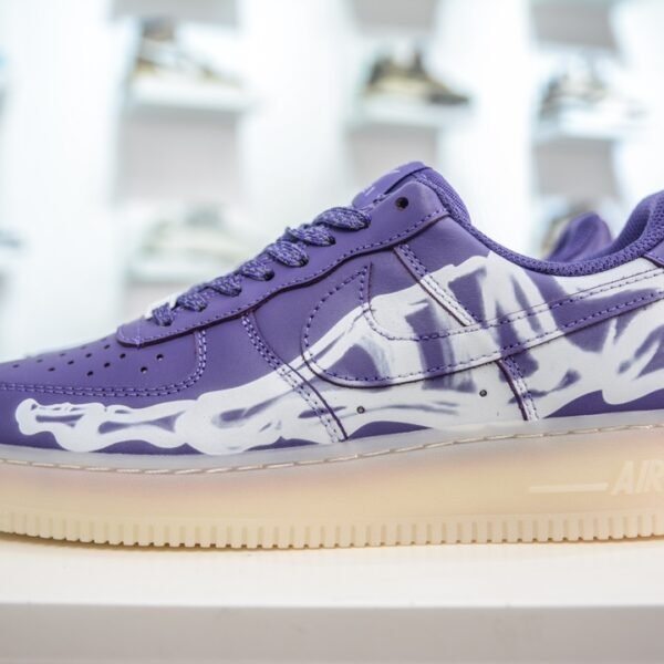 NK Air Force 1 Low Skeleton Purple - Sneakers