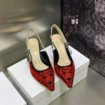 CD J'ACD Slingback Pump Red Embroidered – Heels