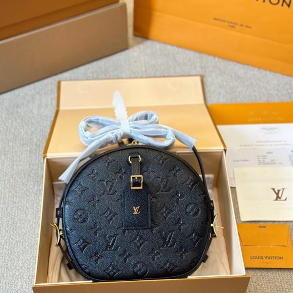 LV Boite Chapeau Souple Black Monogram Empreinte - Bag