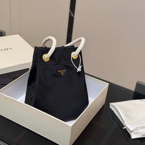 PR Re-Nylon Bucket Bag Black, Beige, Brown - Bag