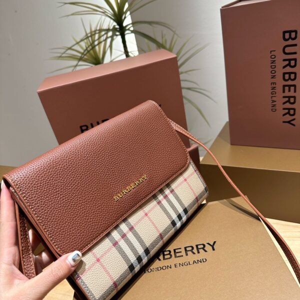 BBR Vintage Check and Leather Note - Bag