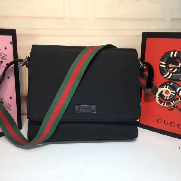 GG Messenger Bag Black Canvas - Bag