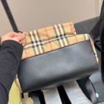 BBR Vintage Check Backpack – Red