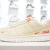 NK SB Dunk Low x Supreme Beige Canvas - Sneakers