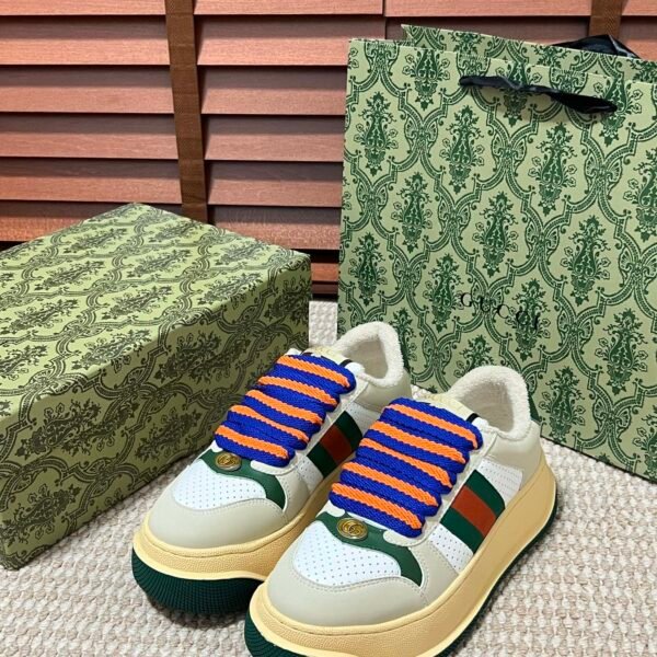GG Screener Beige/Green - Sneakers