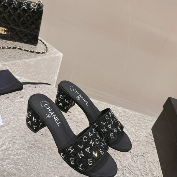 CC Logo Embellished Mules - Heels