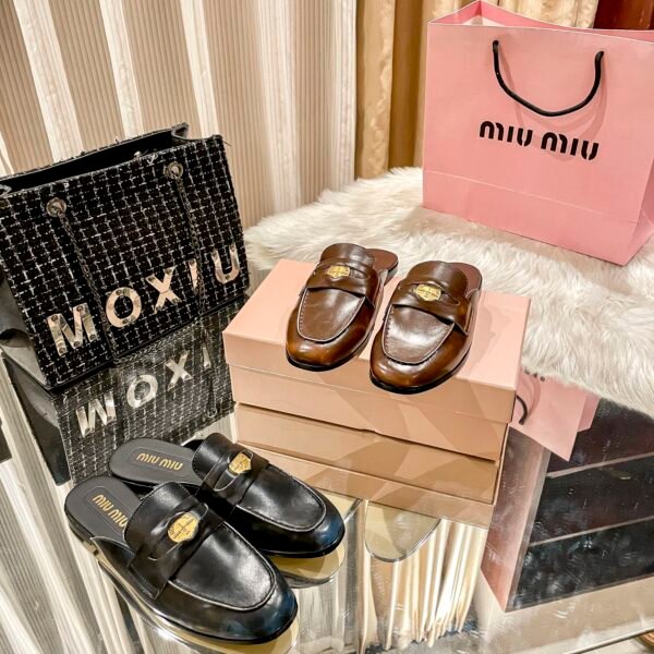 MIU Gold Coin Loafers - Shoes
