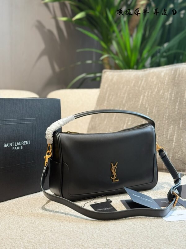 YSL Le 5 à 7 Hobo Black Leather – Sac