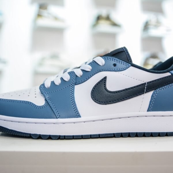 NK Air Jordan 1 Low Golf White/Blue - Sneakers