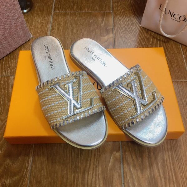 LV Paseo Flat Comfort Mule Raffia - Slides