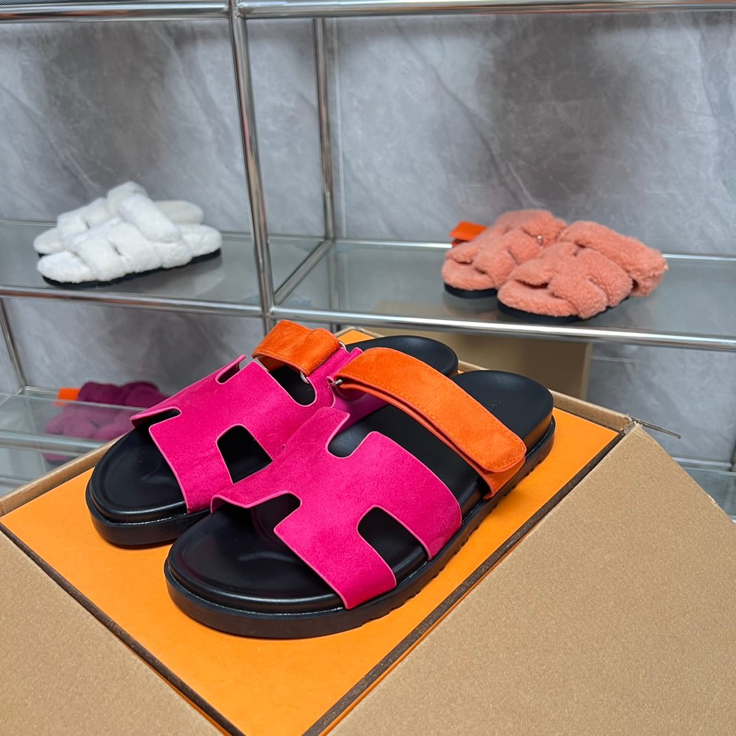 HM Oran Sandals Pink/Orange Suede - Sandals - Image 6
