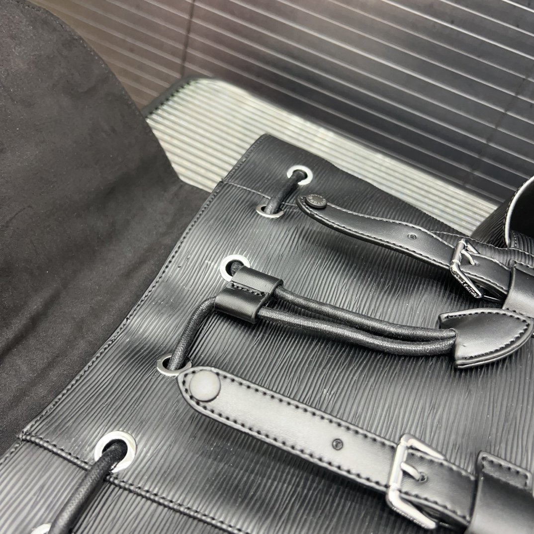 LV Christopher Backpack Black Epi - Bag - Image 9