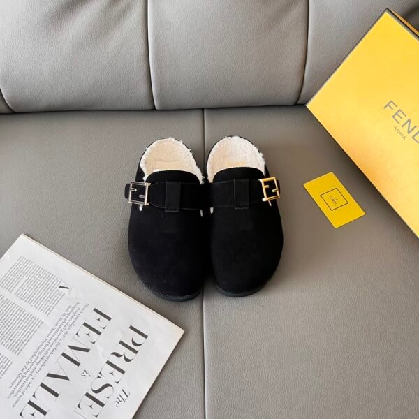 FD FDgraphy Shearling Mules - Shoes