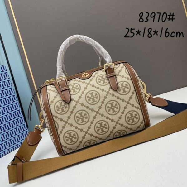 TB Extra large T MONOGRAM mini woven bucket