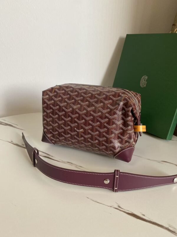 GYD Toiletry Pouch Burgundy GYDine Canvas – Borsa