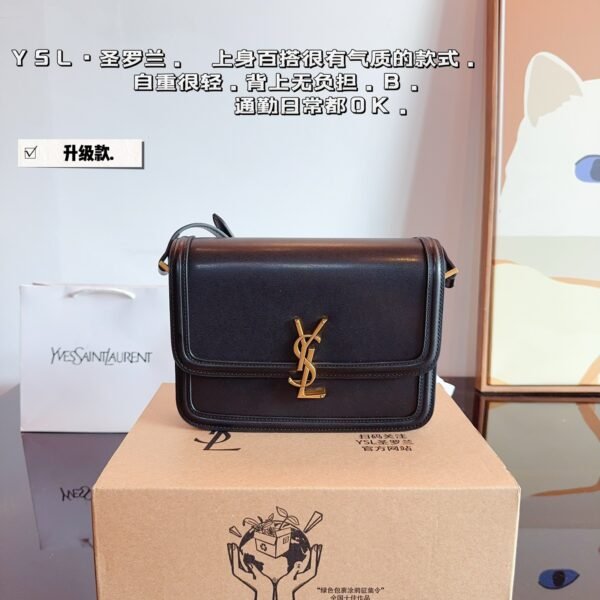 YSL Solferino Small Black Leather - Bag