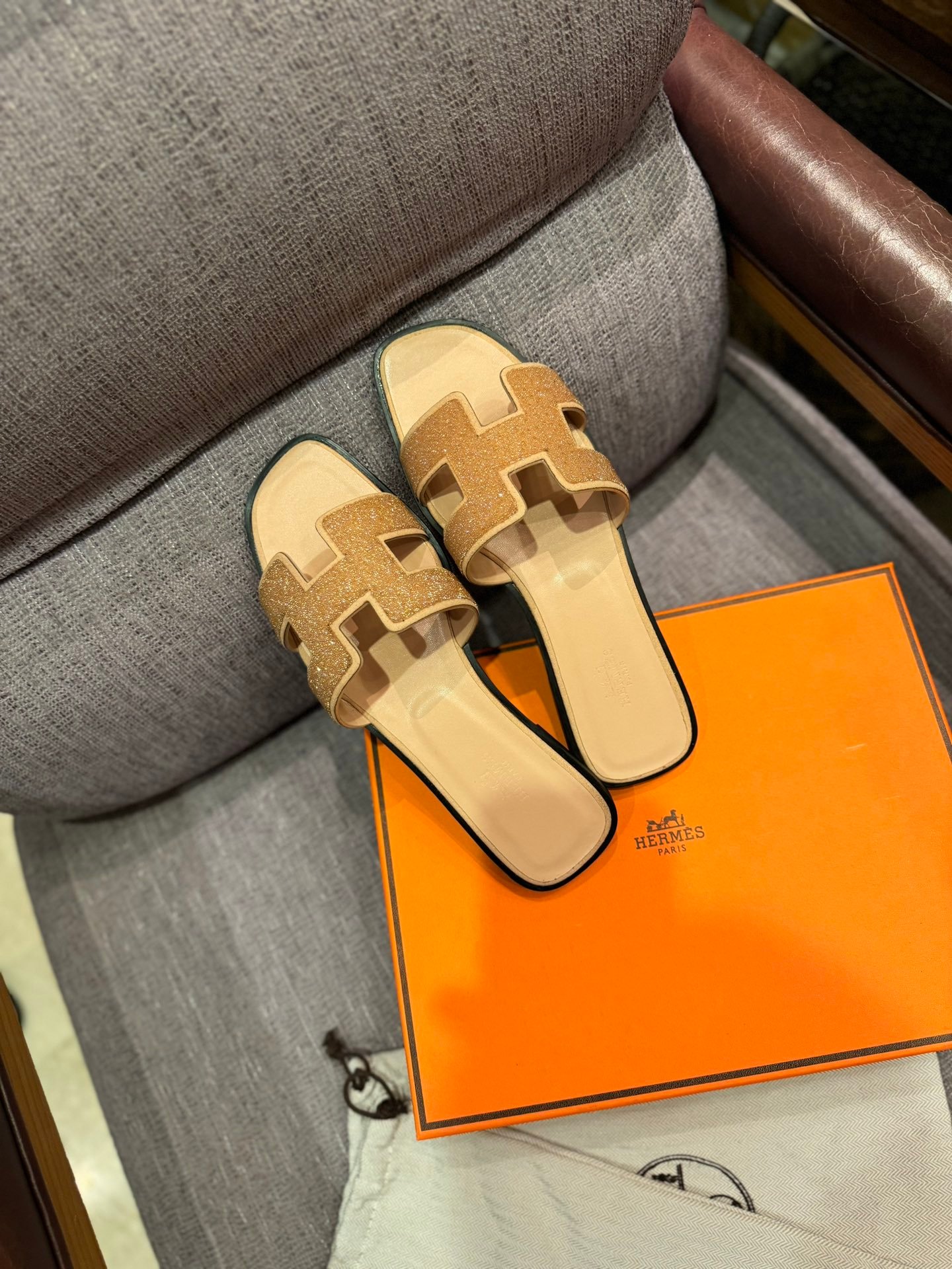 HM Oran Sandals Tan Suede - Sandals - Image 2