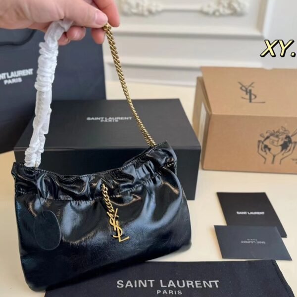 YSL Niki Chain Bag Black Leather - Bag