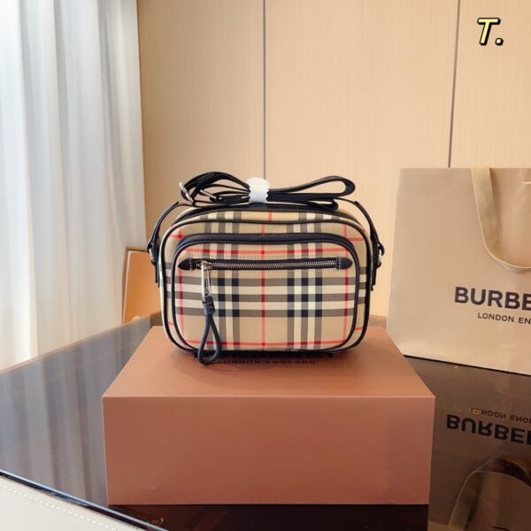 BBR Vintage Check Camera Bag Beige Check - Bag