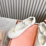 MIU Logo Ballet Flats – Shoes