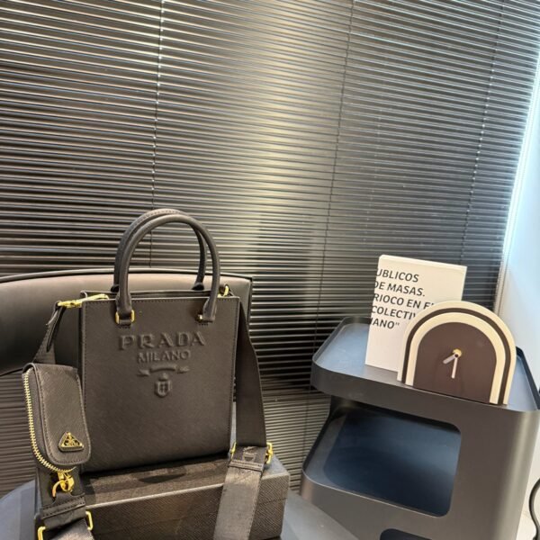 PR Symbole Tote Small Black Leather - Bag