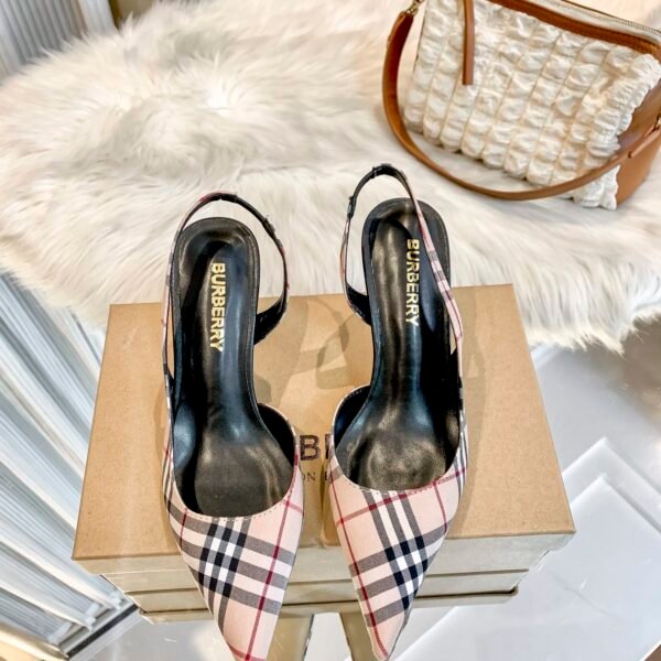 BBR Vintage Check Slingback Pumps - Heels