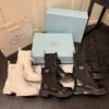 PR Monolith Combat Boots White and Black Leather - Boots