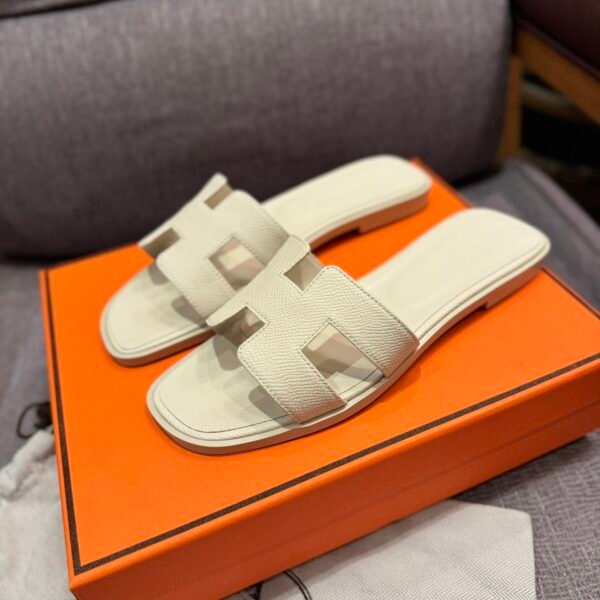 HM Oran Sandals White Leather - Sandals
