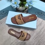 PR Raffia Slides – Claquettes