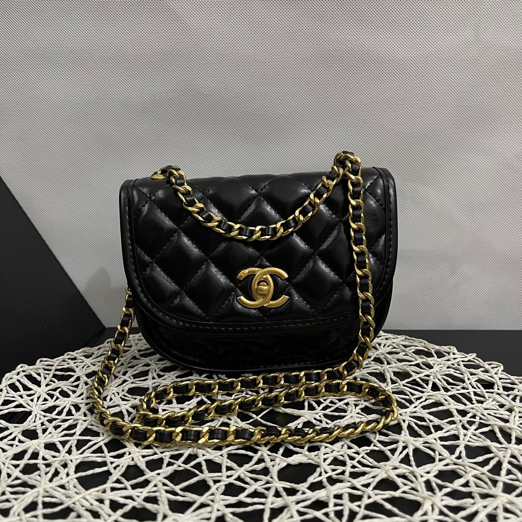 CC Classic Flap Mini Black Caviar - Bag