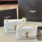 YSL Loulou Puffer Small White Leather – Bag