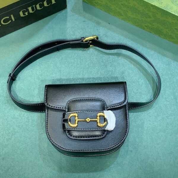 GG Horsebit 1955 Black Leather - Bag