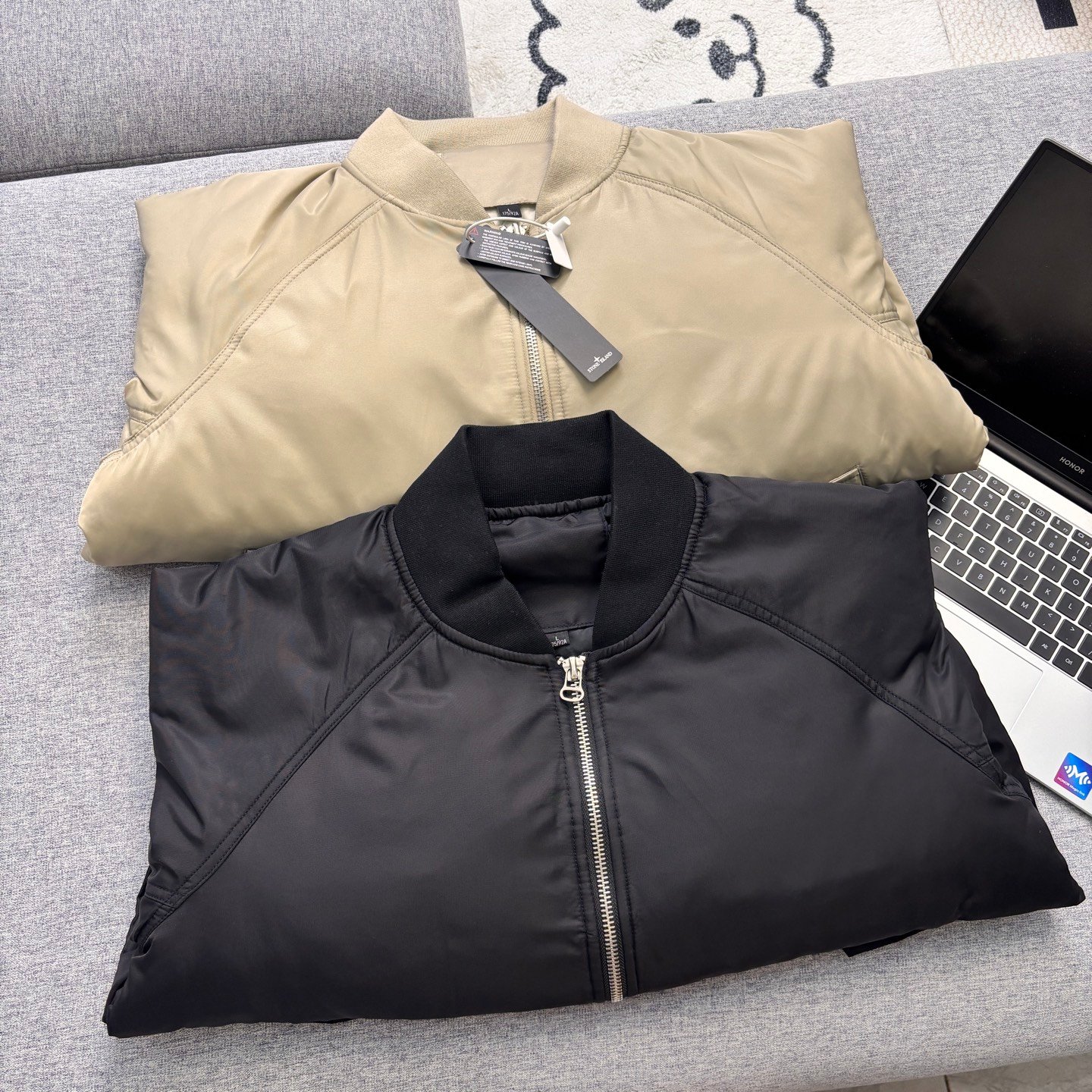 SI Bomber Jacket Beige/Black - Jacket - Image 7