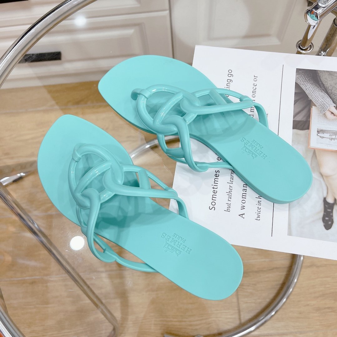 HM Oran Sandals Blue Rubber - Sandals - Image 6